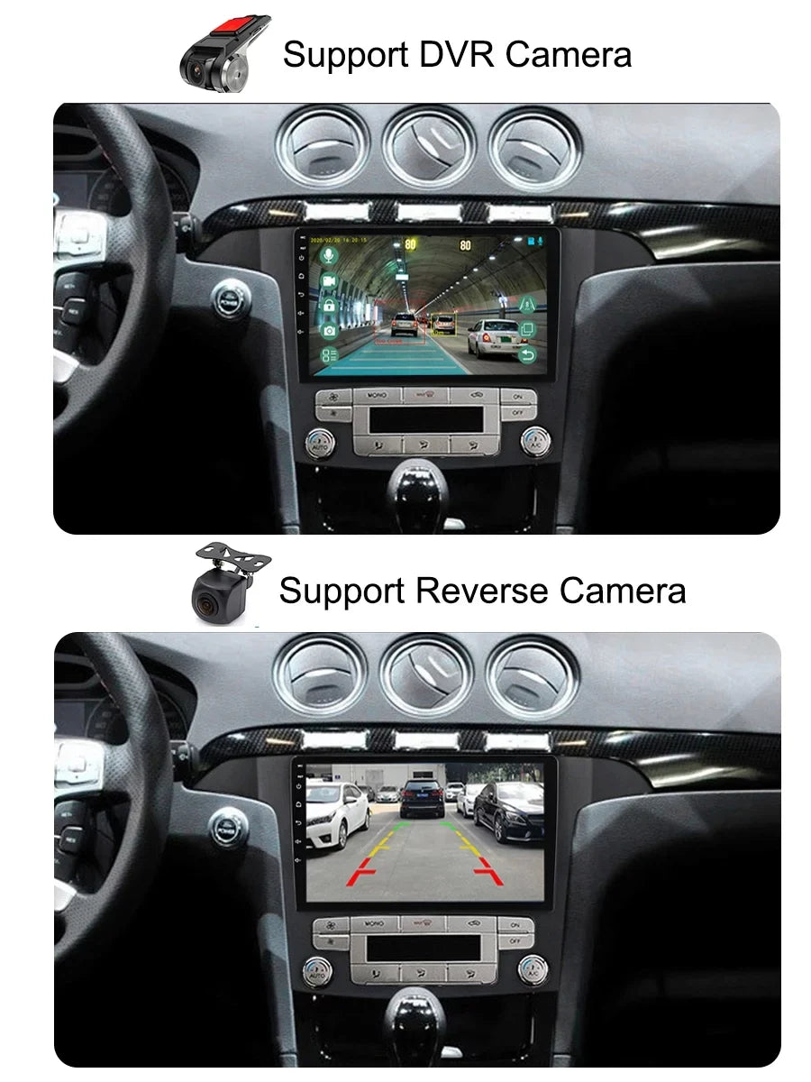 32GB Car Radio GPS Navi For Ford S Max S-MAX 2007 - 2015 Android Screen Car Stereo With Bluetootn Carplay Android Auto