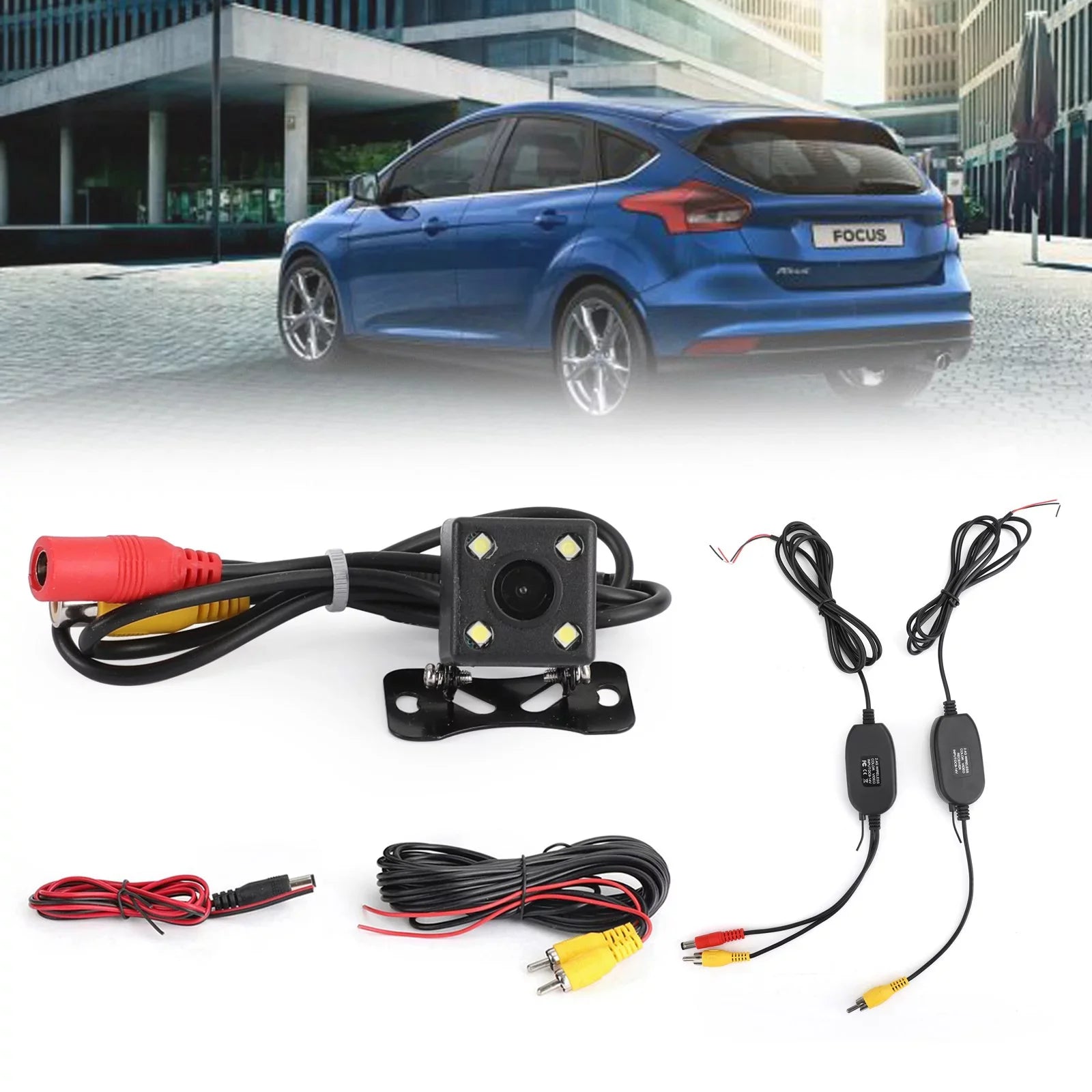 Wireless 170° CMOS Car Rear View Backup Camera Reverse 4 LED Night View