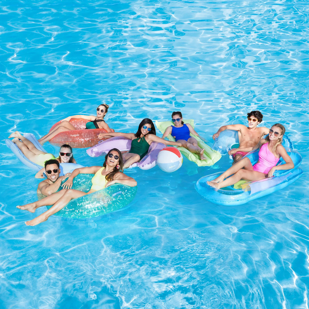 Funsicle Party Pack 8 Pack, Pool Toy & Floats, Tubes & Lounges, Colors Vary, Adults