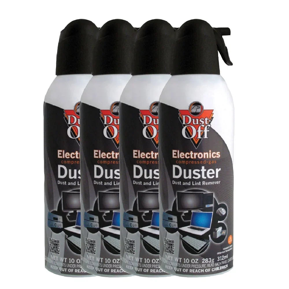 4 CANS (4 Pack) of Falcon Dust-Off Compressed Gas Duster, 10 oz.