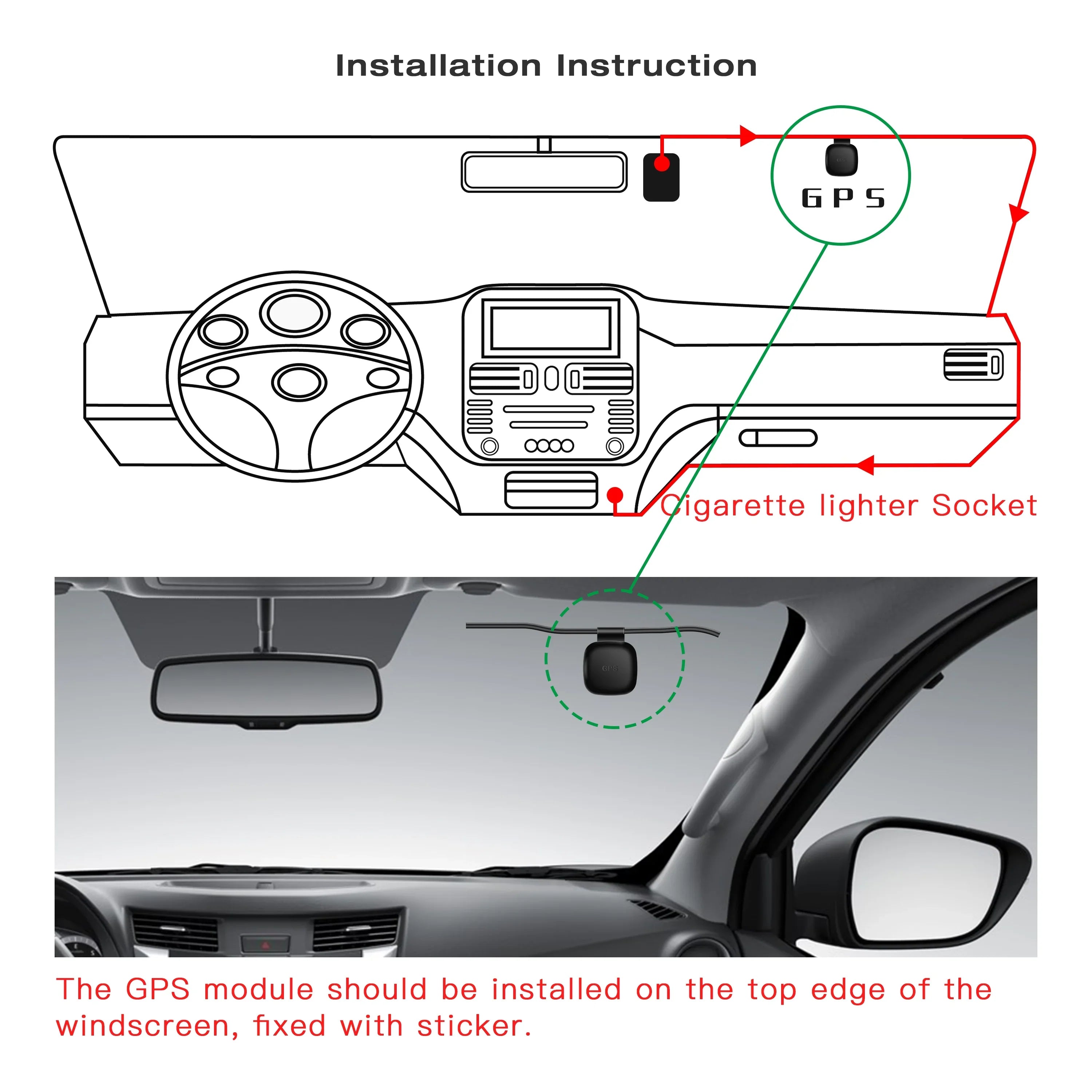 Campark Dual 1080 Dash Cam Front and Inside, 1.5" GPS Car Camera, Dash Camera for Cars with WDR Night Vision, Loop Recording, 170° Wide Angle, 24H Parking Monitor