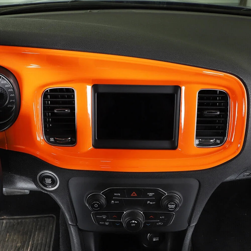 Teledu 14x Orange Inner Set Center Console Dash Protection Trim Kit
