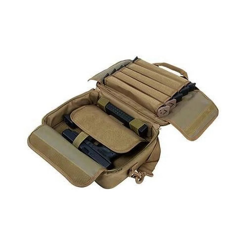 NCStar CPDX2971T Double Pistol Range Bag Tan