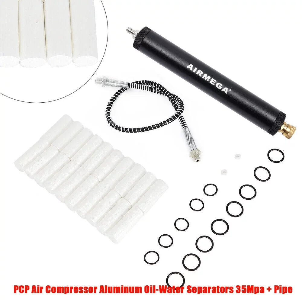 Mkyiongou Kit of Air Filter cylinder Compressor Oil-Water Separator Aluminium Alloy 35Mpa