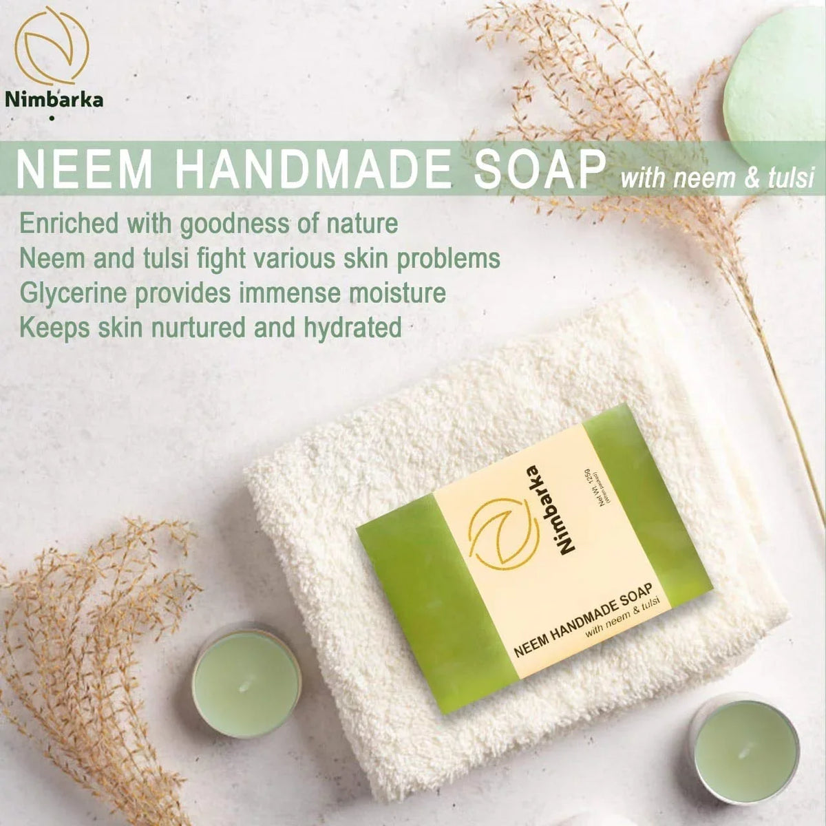 Nimbarka Neem Face Scrub 85gm and Handmade Neem Soap 125gm