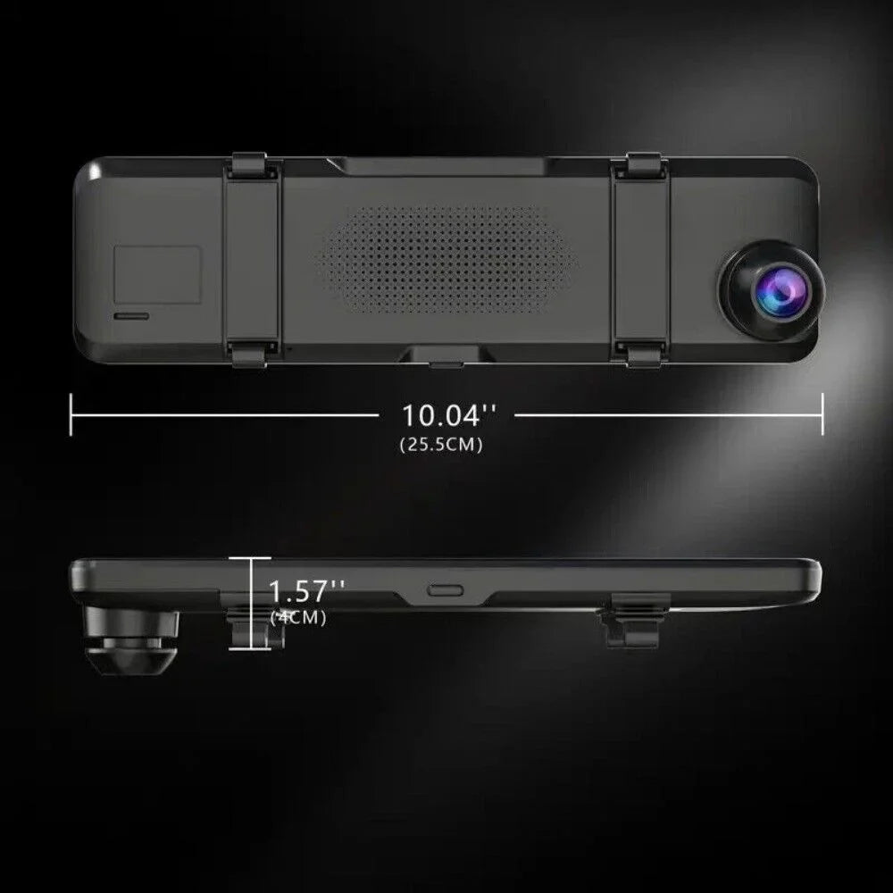 VVCAR Dual Dash Cam 4K UHD 11" IPS Rearview Mirror Car DVR Camera Front Rear Video Recorder