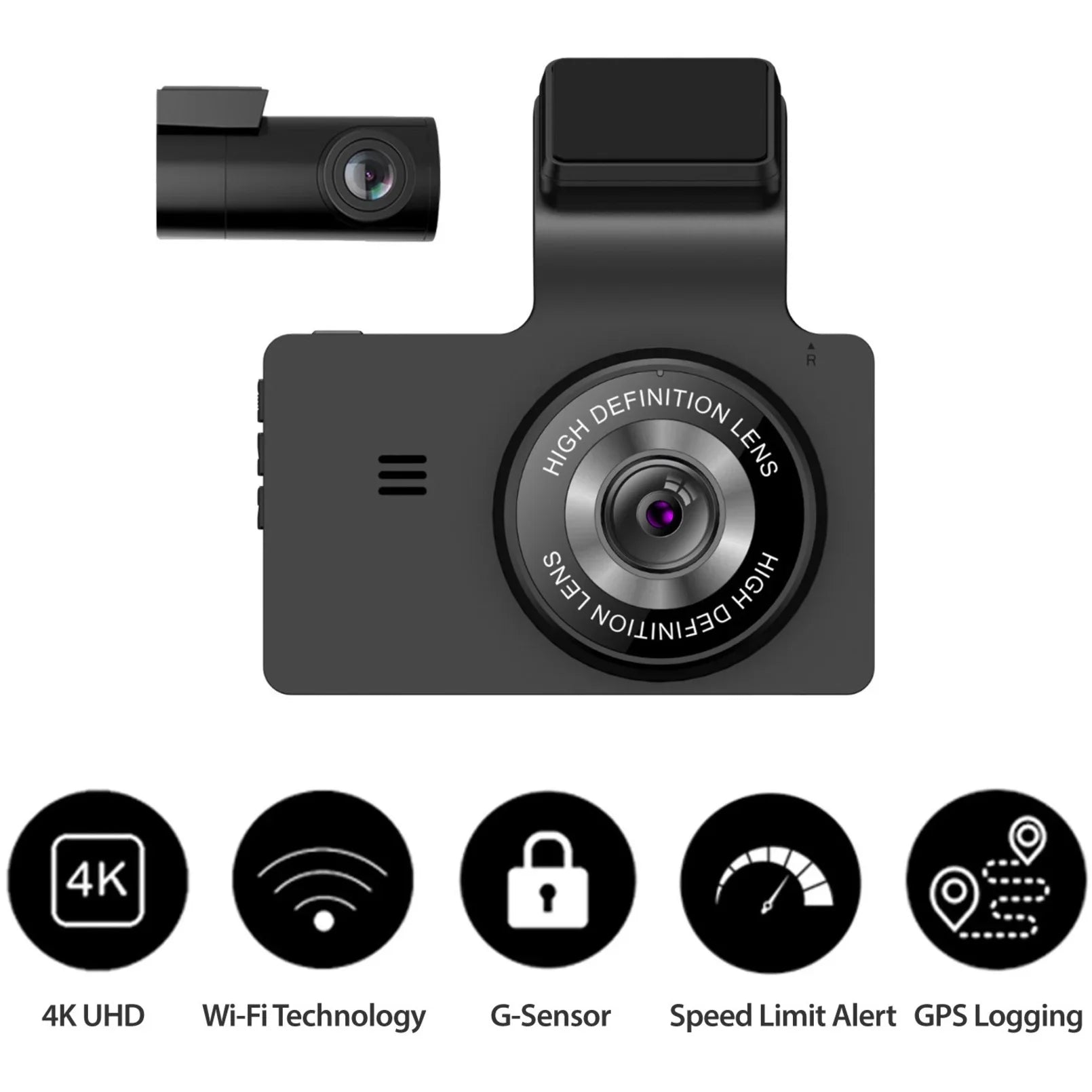 myGEKOgear Orbit 956 4K Dual Dash Cam with Wi-Fi & GPS Logging