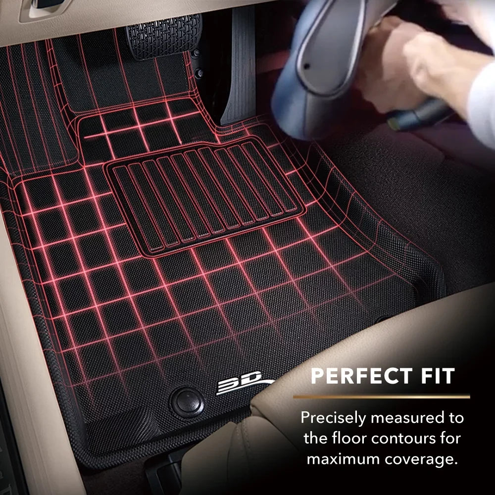 3D MAXpider KAGU Floor Mat (BLACK) Suitable with SUBARU FORESTER 2009-2014 - Second Row