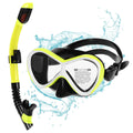 OWSOO Professional Swimming Goggles with Snorkel Tube Set -fog Goggles for Snorkel