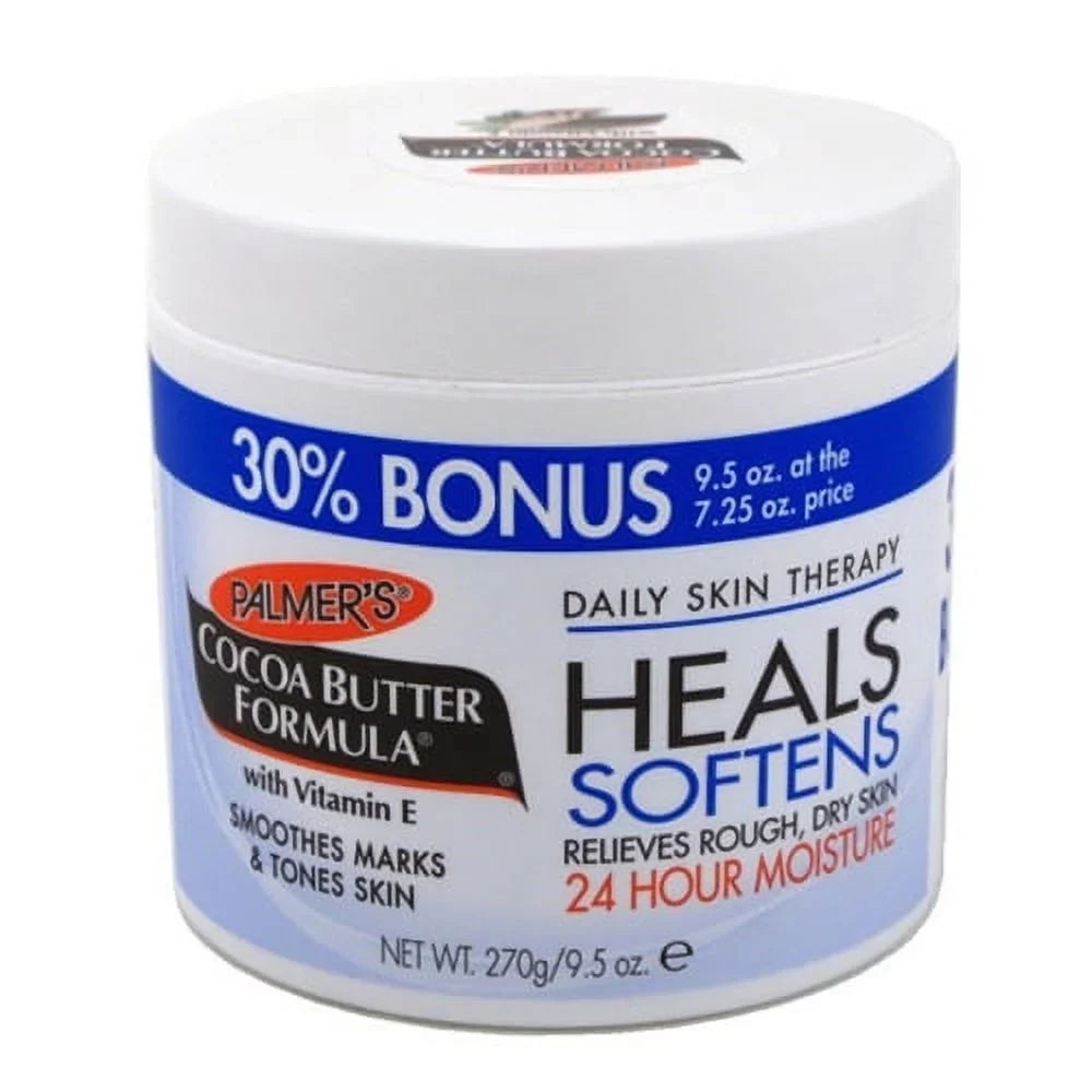 Palmers Cocoa Butter Formula with Vitamin E, Bonus Size Skin Cream Jar, 9.5 oz, 6 Pack