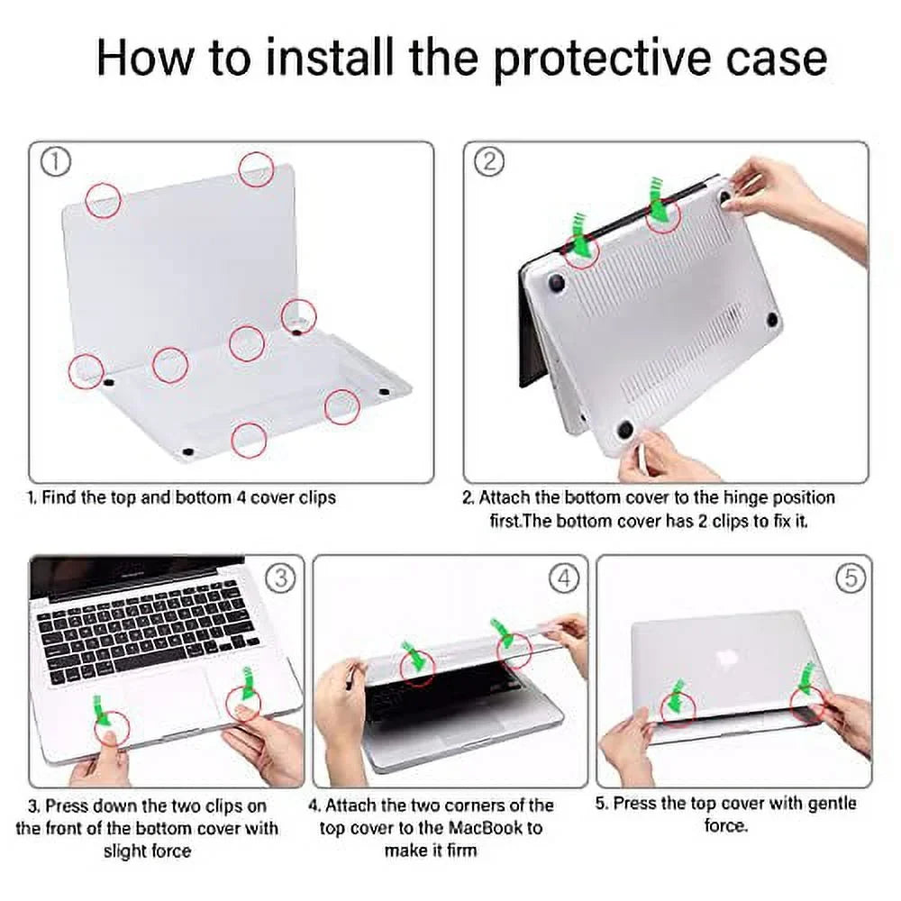 GABraden Matching with MacBook pro 13 inch Case,2020 2019 2018 2017 2016 (A2338 M1 /A2159/A2251/A2289/A1989/A1706)with Touch ID and 2 Pack Keyboard Protectors,Laptop Hard Shell（White Leopard Print）