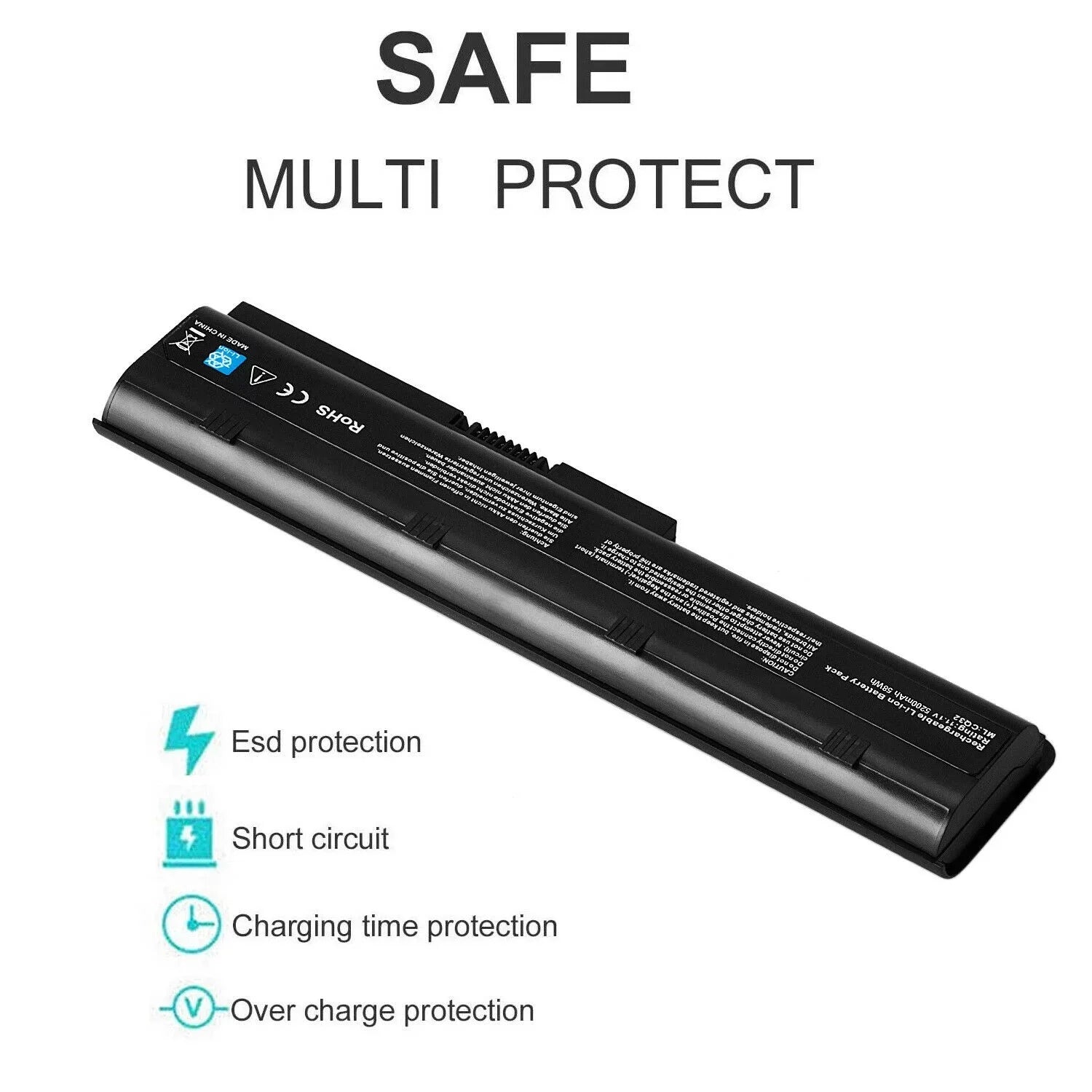 Battery for HP COMPAQ CQ58-D01SA CQ58-D01SL CQ58-D01SO CQ58-D01SP CQ58-D01SQ